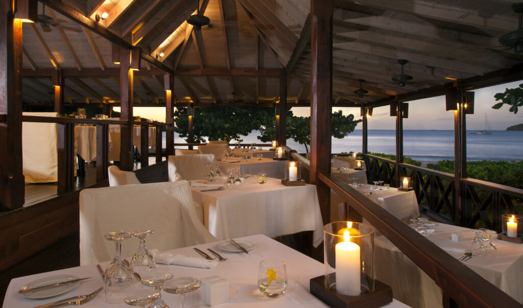 Romantic Dining at Hermitage Bay Antigua all-inclusive