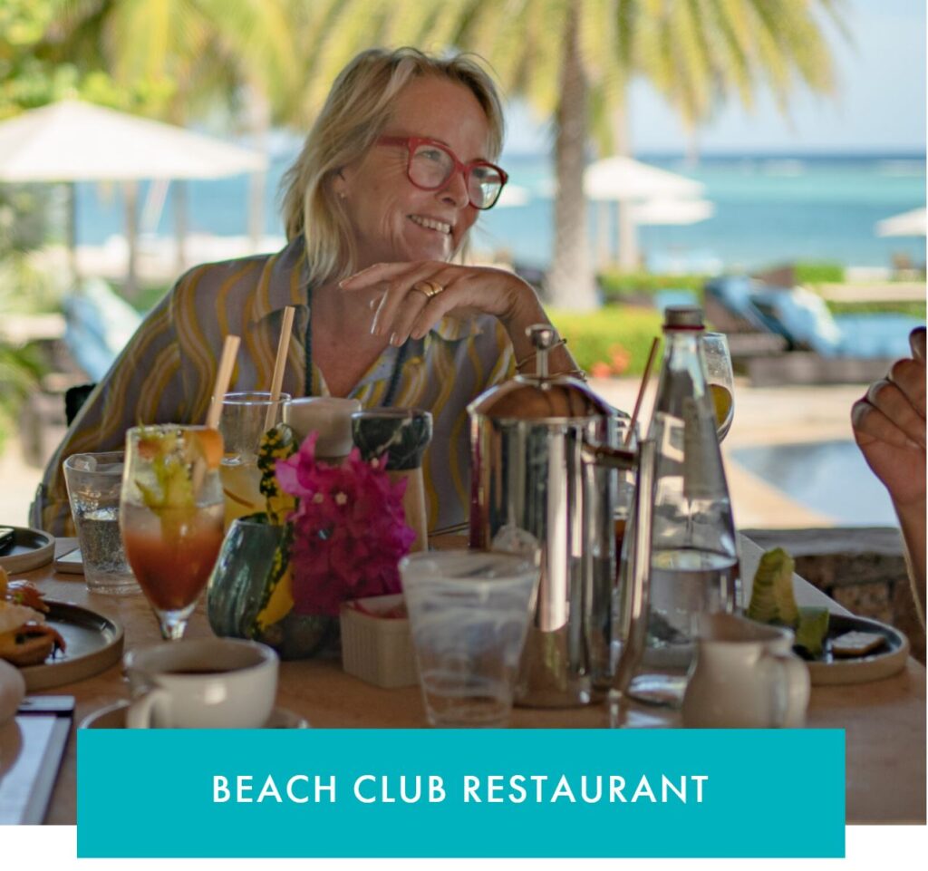 Dining at Beach Club Restaurant at Oil Nut Bay British Virgin Islands - Villa Vacations