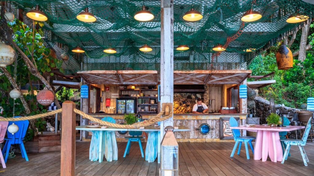 The newly reimagined Beach Shack, a chic Mediterranean grill situated right on the beachfront at Kokomo Private Island Resort Fiji