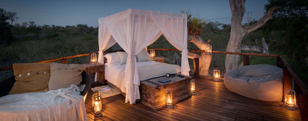 Africa is a romantic honeymoon setting that offers sleeping under the stars